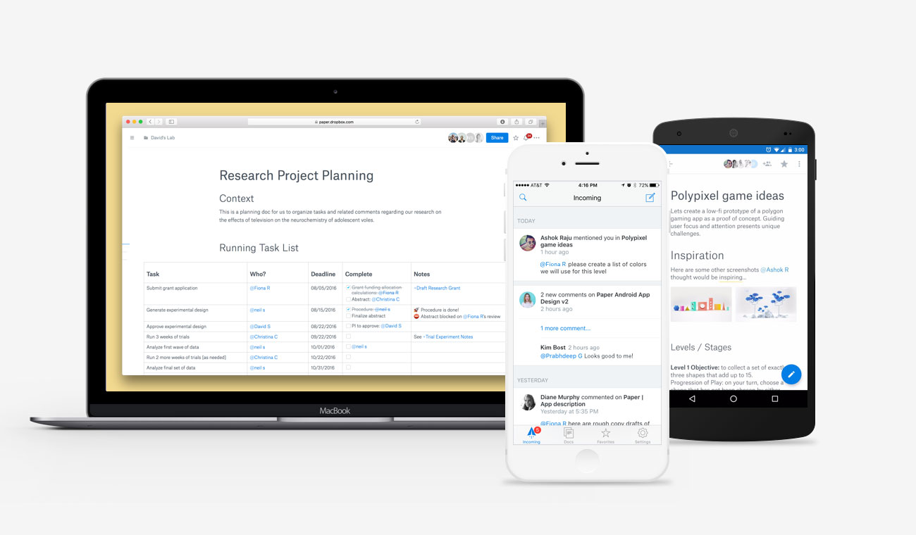 Dropbox Paper